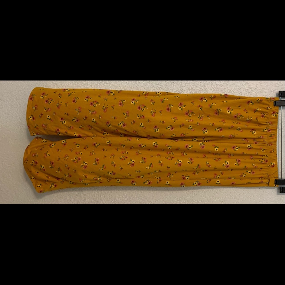 Insta Girl Floral a yellow Pants